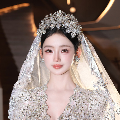 水舞A5330新娘皇冠头饰高级水钻奢华灵动王冠主婚纱晚礼服配饰品