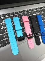 Силиконовый ремешок для часов, часы, официальный продукт, 16mm, 18mm, 22mm, 1 пары