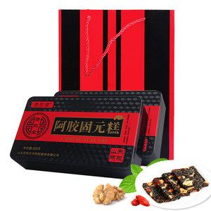 贵胶堂精品铁盒东阿红枣阿胶固元糕即食礼盒东阿厂家 品质保证