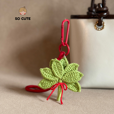 socute 好运成品柚子叶包挂件除晦气书包挂饰情侣闺蜜创意钥匙扣