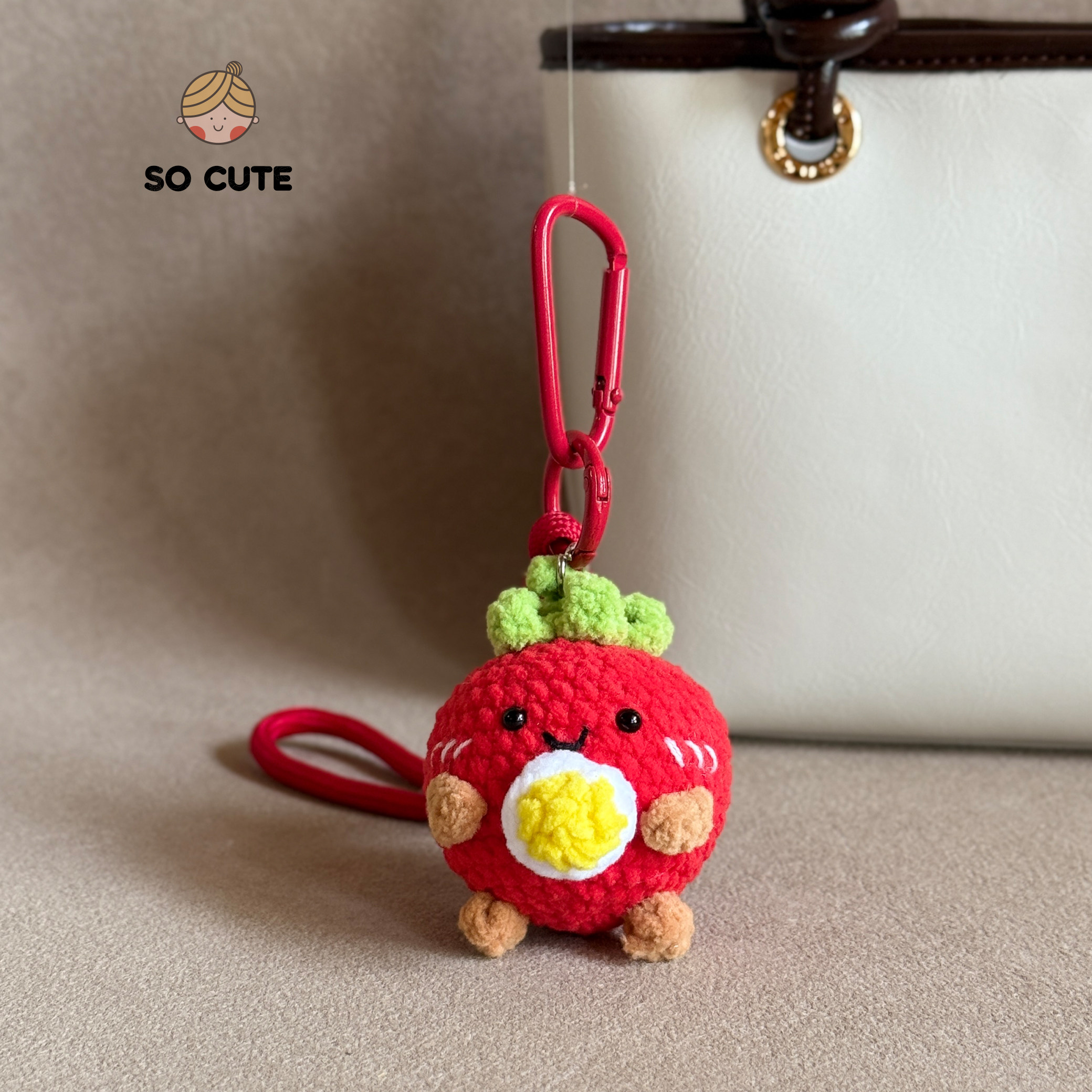 socute 可爱番茄鸡蛋玩偶包包挂件钥匙扣挂件小众轻奢小礼物,服饰配件/皮带/帽子/围巾,包挂件,淘宝优惠券,粉丝福利购,淘宝优惠卷