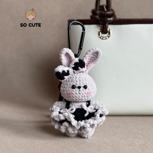 socute 可爱小兔墨墨蓬蓬裙包包挂件挂饰钥匙扣挂件高级轻奢礼物