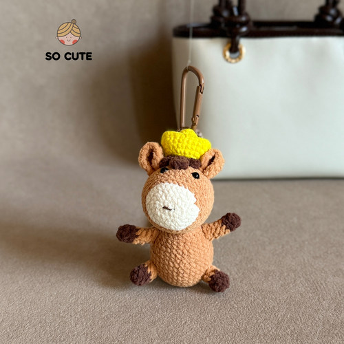 socute 福气满满马上有钱包挂件钥匙扣背包挂件小众轻奢礼物