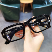 简丹萝心护目眼镜框男女潮复古板材粗框大脸加宽近视镜架防蓝光