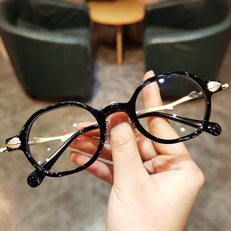 简丹文艺小众板材眼镜框男女潮超轻舒适小框可配高度数近视防蓝光