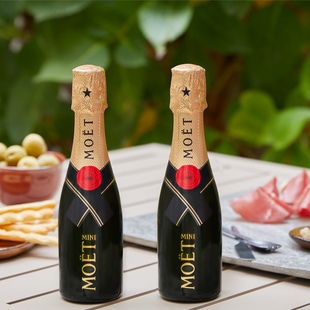 正品#法国酩悦mini香槟moet chamgne葡萄气泡起泡酒伴手礼200ml