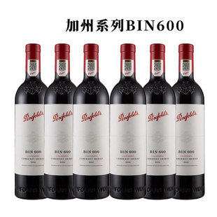 奔富红酒BIN600加州设拉子赤霞珠干红葡萄酒 行货一体标 6瓶装