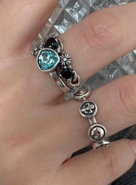 轻奢小众设计个性开口不规则戒指女时尚气质百搭嘻哈手饰品配饰女