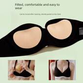 胸垫自粘胶反式 比基尼泳衣防水贴身插 胸垫加厚海绵胸垫增大托举式