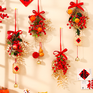 2026新年春节装饰品挂件新年过年客厅氛围布置乔迁福字发财果挂饰