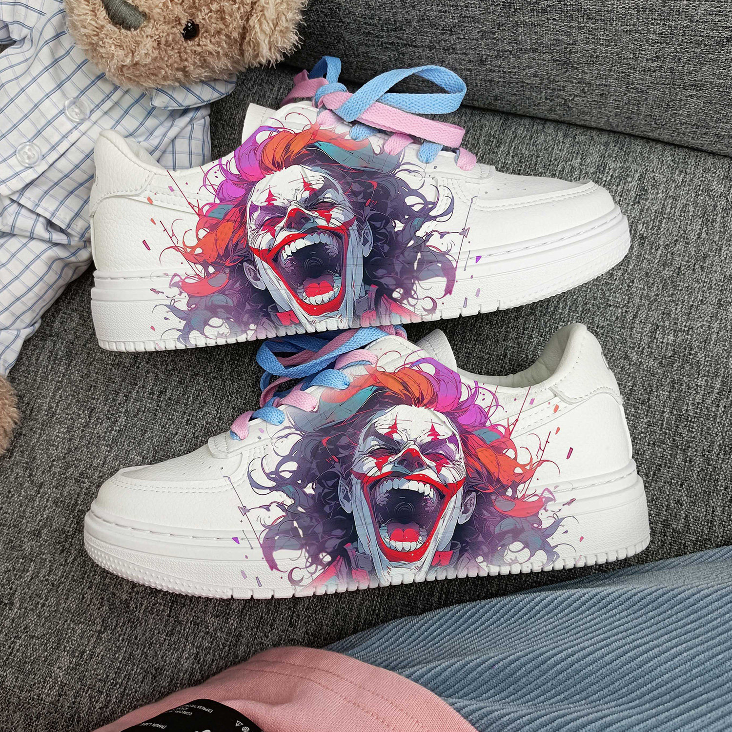 正品回力小丑秋冬款网红高帮运动板鞋潮流百搭男女鞋爆改小白鞋男