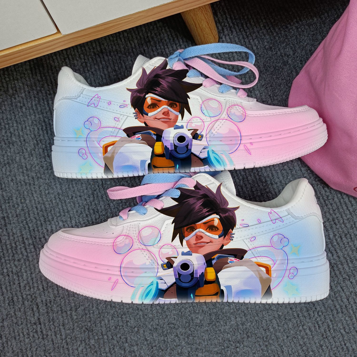 回力正品2025新款猎空爆改鞋夏季限量款守望先锋游戏周边涂鸦板鞋