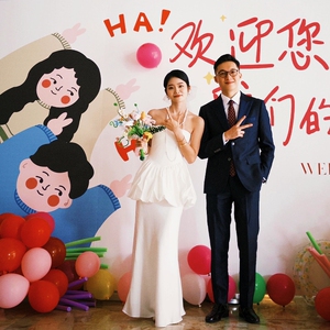 网红订婚布置装饰婚礼留