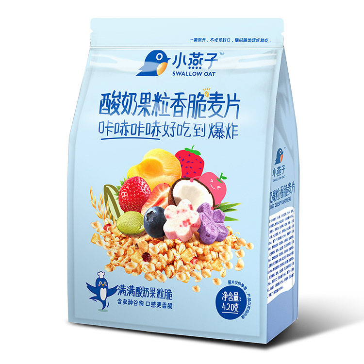 阴山优麦坚果麦片水果香脆麦片420g休闲零食冲饮谷物燕麦