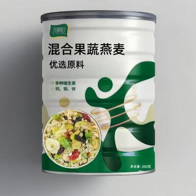 谷诚假日混合果蔬燕麦300克*3桶营养代餐冲泡即食优选原料