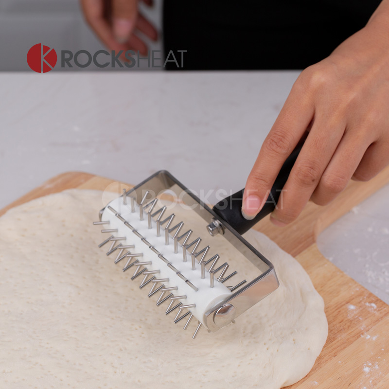 滚轮刀滚针不锈钢披萨打孔器