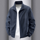 美式 秋季 防风工作服秋装 宽松立领夹克户外休闲男装 上衣男 外套男款