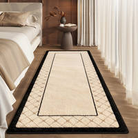 French-style irregular-shaped faux cashmere bedroom carpet bedside mat, Chinese-style master bedroom high-end bed mat, maintenance-free thumbnail 7
