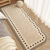 French-style irregular-shaped faux cashmere bedroom carpet bedside mat, Chinese-style master bedroom high-end bed mat, maintenance-free thumbnail 4