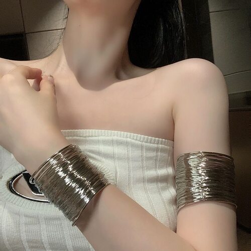 欧美夸张朋克开口手链手镯女ins