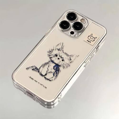 丝带蝴蝶结猫咪适用苹果1