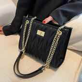 百搭时尚 潮牌韩版 今年流行包包女大容量新款 链条单肩包斜挎通勤包