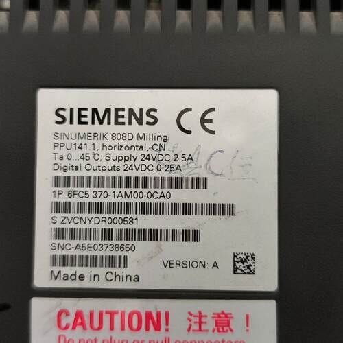 议价6FC5370-1AM00-0CA0 808D转塔冲系统显示屏MCP按键板维修