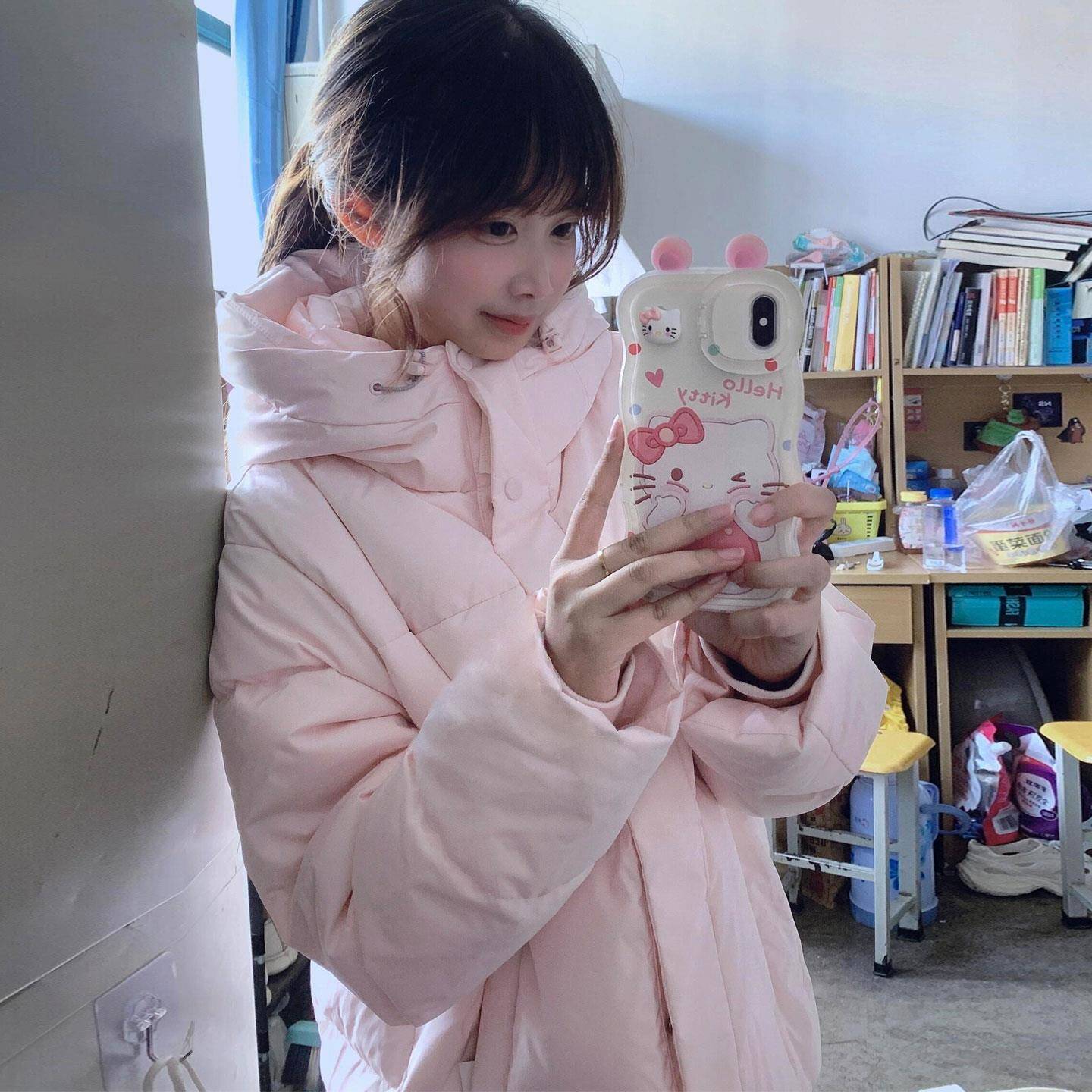 中戏羽绒棉服女款2025年新款韩系宽松超好看棉衣外套冬季加厚棉袄