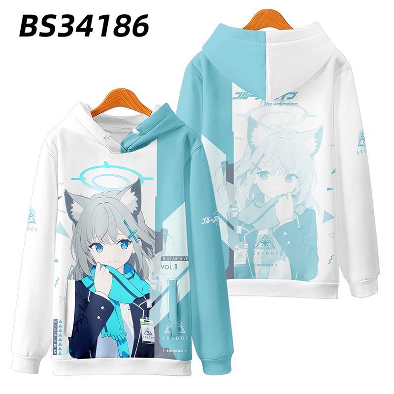 碧蓝档案动漫周边连帽卫