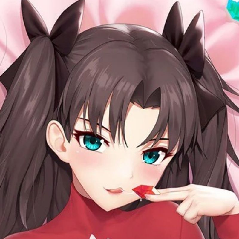 动漫周边fate靠垫双面超软含芯抱枕远坂凛长条枕二次元游戏长方形