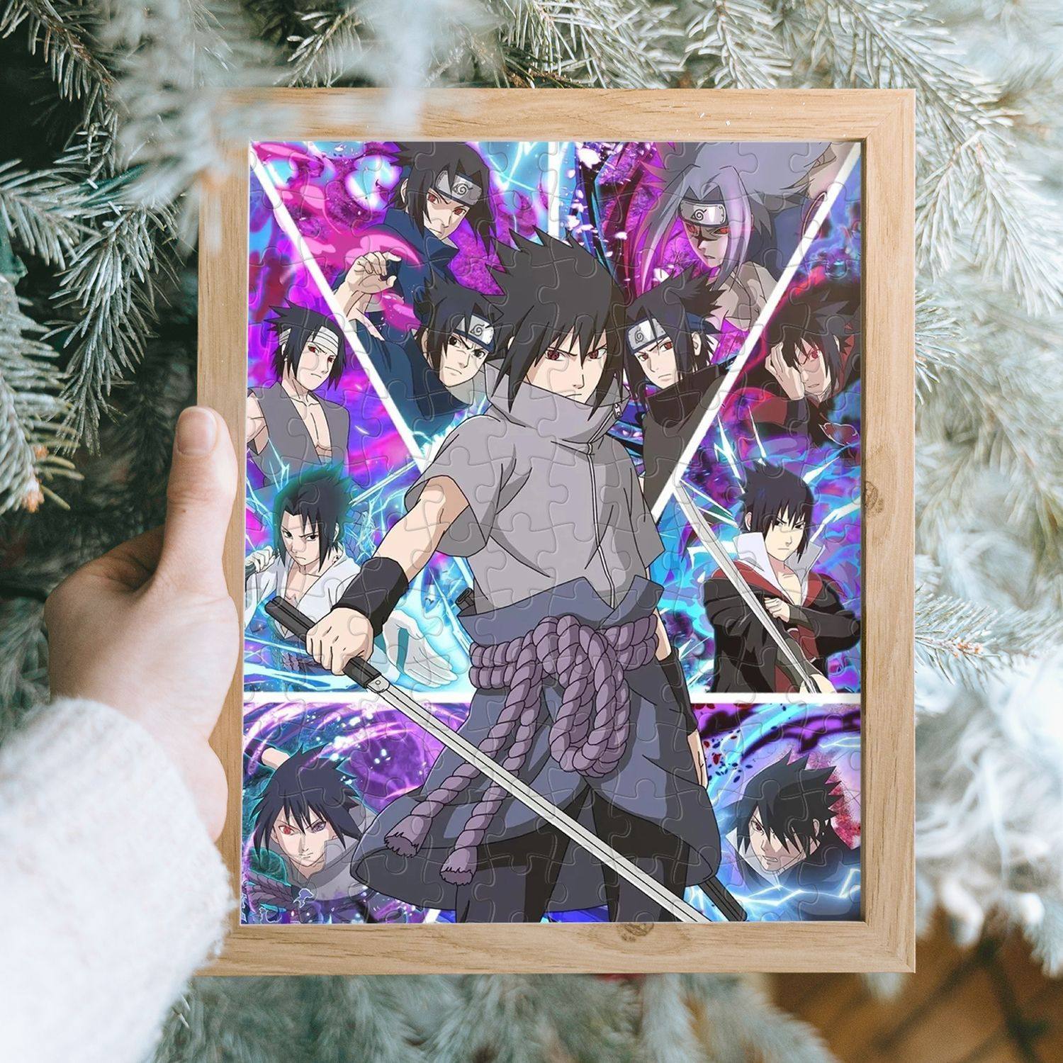 火影忍者木质拼图鸣人佐助动漫周边益智情侣闺蜜同学生日礼物推荐