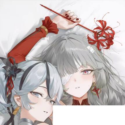 鸣潮 弗洛洛&椿  等身抱枕动漫游戏周边二次元卡片