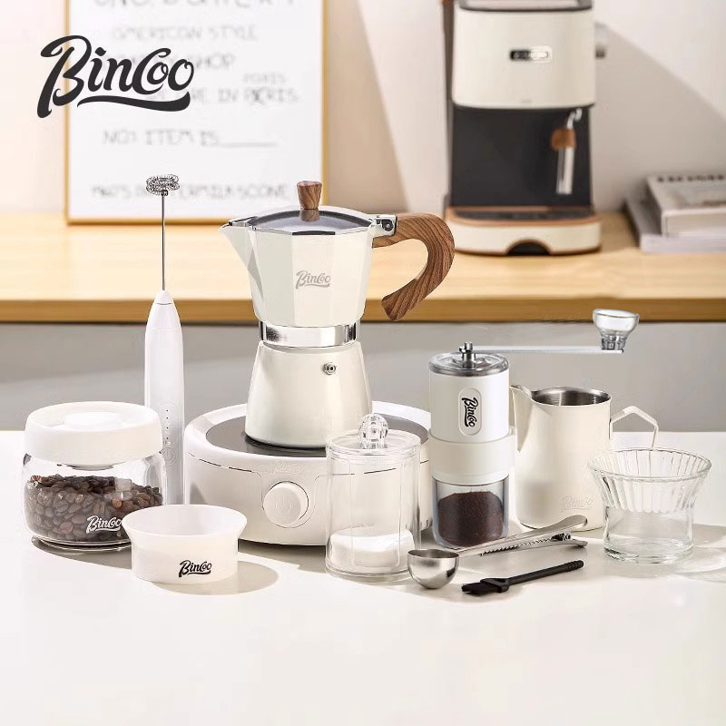 Bincoo摩卡壶煮咖啡器具家用便携意式萃取手冲咖啡壶套装户外小型