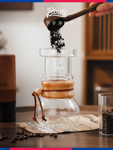 Bincoo咖啡冰滴壶耐热玻璃家用冷萃壶过滤咖啡粉手冲器具分享壶