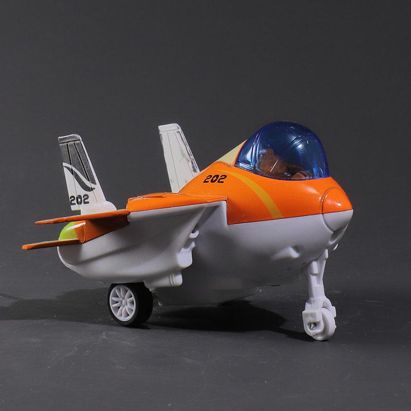 Q版合金飞机模型儿童回力战斗机