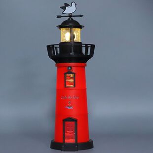 旋转灯塔建筑礼物摆件海塔南澳塔长山尾灯塔模型玩具儿童仿真灯光