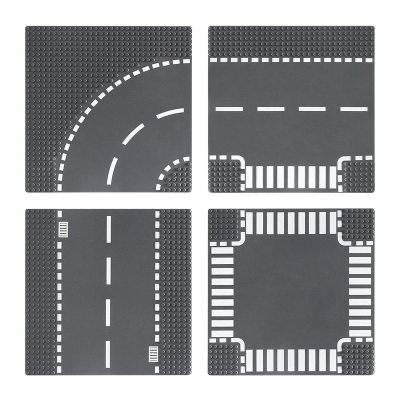 小颗粒公路底板积木仿真城市道路