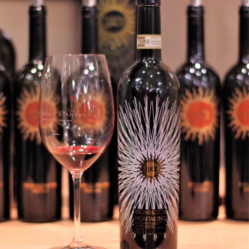 意大利名庄超级托斯卡纳 布鲁奈罗麓鹊荻干红葡萄酒 toscana luce