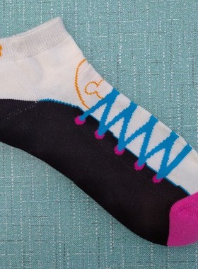 微瑕处理女35-38码棉质足底加厚短筒袜子