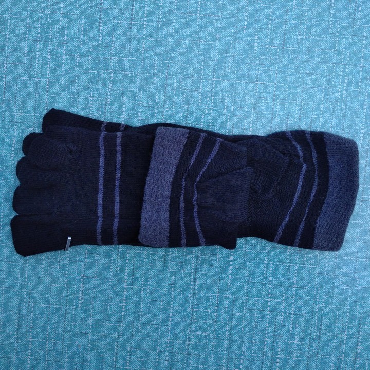 销售男39-42码棉质条纹图案短筒五趾袜子五指袜