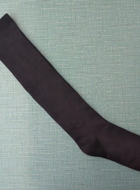 销售女35-38码丝光棉纯黑色柔软及膝长筒袜子