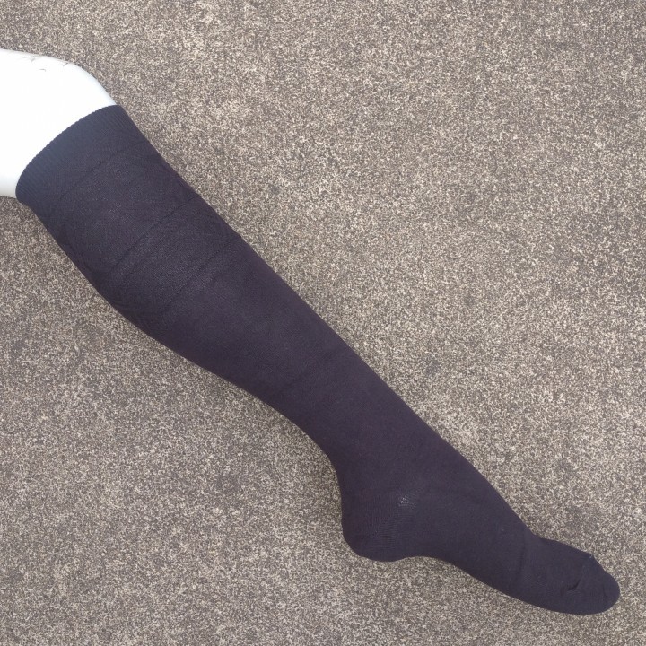 销售男女37-41码棉质雪花暗纹及膝长筒袜子