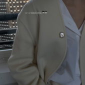 Lightnight夜白 原创画框系列 天然巴洛克异形珍珠复古防走光胸针