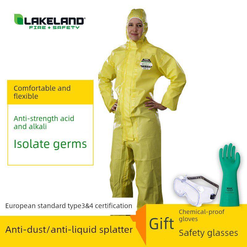 Lexar耐强酸、耐碱化学防护服Kais 1连帽连体防护服Ct1Sl428Ieb