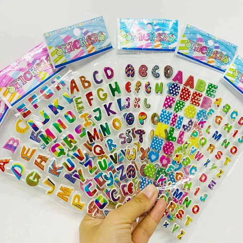 6Sheets Decorative 3D Puffy Bulk Stickers Princess Cartoon S