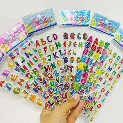 6Sheets Decorative 3D Puffy Bulk Stickers Princess Cartoon S