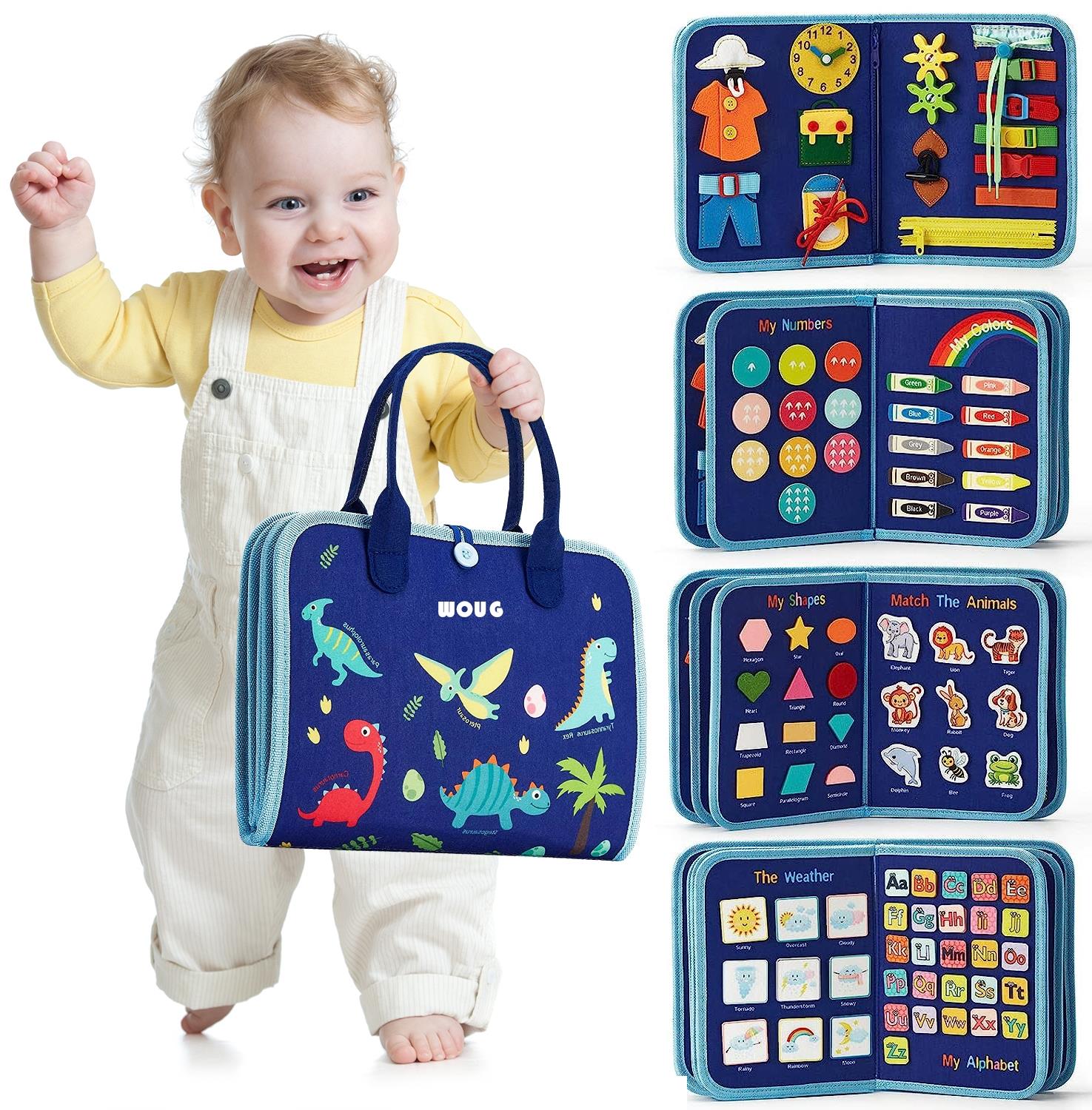 Toddlers Travel Busy Board for Boys Girls Montessori Toys fo-封面