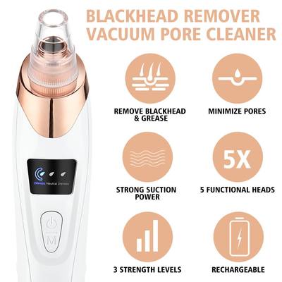 Electric Blackhead Remover Vacuum Acne Cleaner Black Spots R