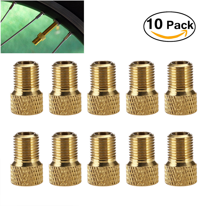 1/10PCS Bicycle Valve Adapter Cap Presta To Schrader