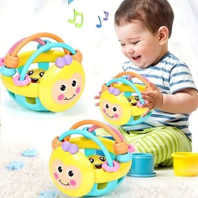 1 Pc 10cm Baby Toy Catch Ball Bendy Baby Walker Rattles Deve